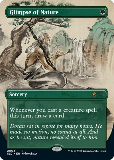 Glimpse of Nature (Borderless) (Secret Lair: 30th Anniversary Countdown Kit) Near Mint Foil