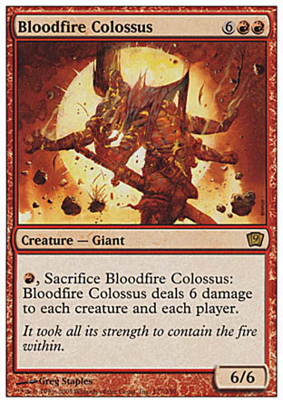 Bloodfire Colossus (9th Edition) Light Play