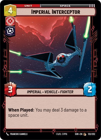 Imperial Interceptor (Spark of Rebellion) Near Mint Foil