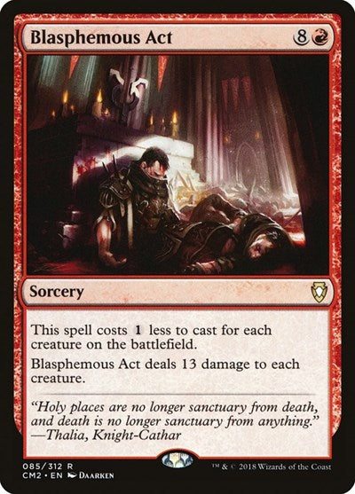 Blasphemous Act (Commander Anthology Volume II) Light Play