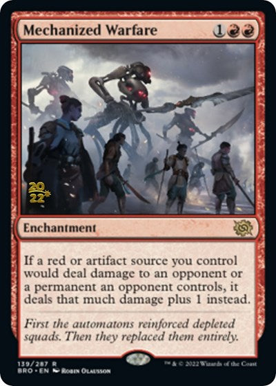 Mechanized Warfare (Promos: Prerelease Cards) Light Play Foil