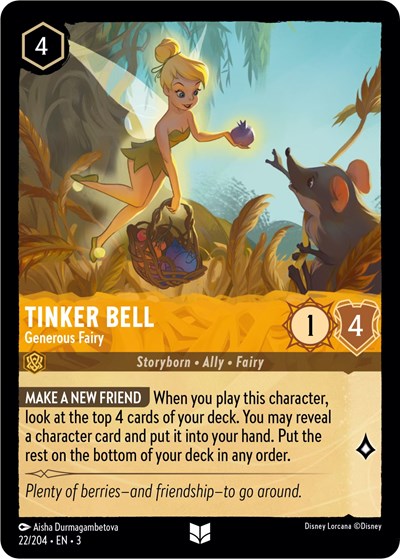 Tinker Bell - Generous Fairy (Into the Inklands) Near Mint