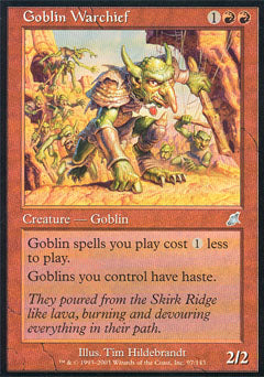 Goblin Warchief (Scourge) Light Play Foil