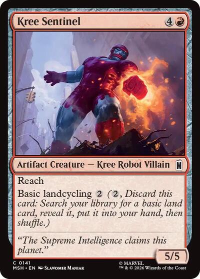 Kree Sentinel (Marvel Super Heroes) Near Mint Foil