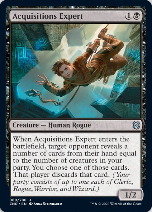 Acquisitions Expert (Zendikar Rising) Light Play Foil