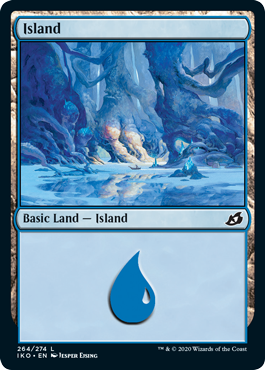 Island (264) (Ikoria: Lair of Behemoths) Near Mint Foil