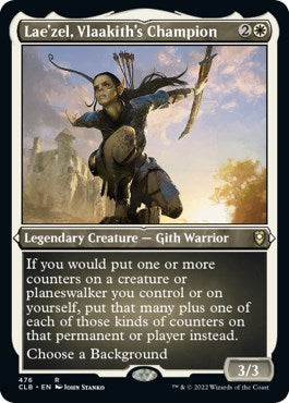 Lae'zel, Vlaakith's Champion (Etched Foil) (Commander Legends: Battle for Baldur's Gate) Medium Play Foil