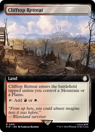 Clifftop Retreat (Extended Art) (Universes Beyond: Fallout) Near Mint