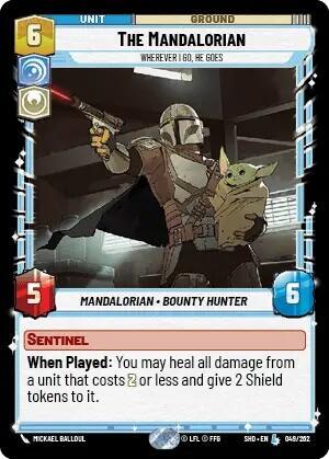 The Mandalorian Wherever I Go, He Goes (Shadows of the Galaxy) Near Mint Foil