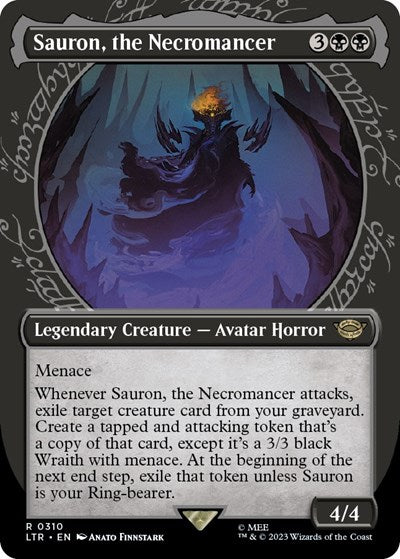 Sauron, the Necromancer (Showcase) (Universes Beyond: The Lord of the Rings: Tales of Middle-earth) Damaged / Poor