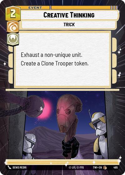Creative Thinking (Hyperspace) (Twilight of the Republic) Near Mint Foil
