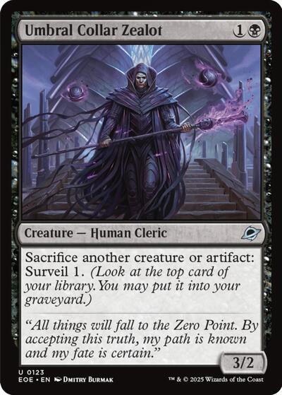 Umbral Collar Zealot (Edge of Eternities) Light Play Foil