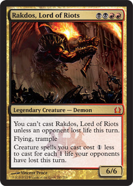 Rakdos, Lord of Riots (Return to Ravnica) Medium Play Foil
