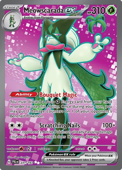 Meowscarada ex - 231 (SV02: Paldea Evolved) Near Mint Holofoil