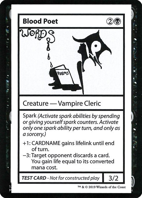 Blood Poet (No PW Symbol) (Mystery Booster Test Print 2021) Near Mint