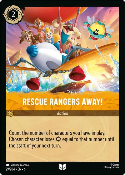 Rescue Rangers Away! (Azurite Sea) Near Mint Cold Foil