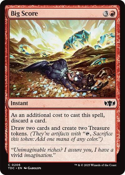 Big Score (Commander: Tarkir: Dragonstorm) Light Play