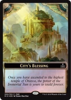 City's Blessing // Elemental Double-sided Token (Promos: FNM) Light Play Foil