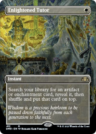 Enlightened Tutor (Borderless) (Dominaria Remastered) Near Mint