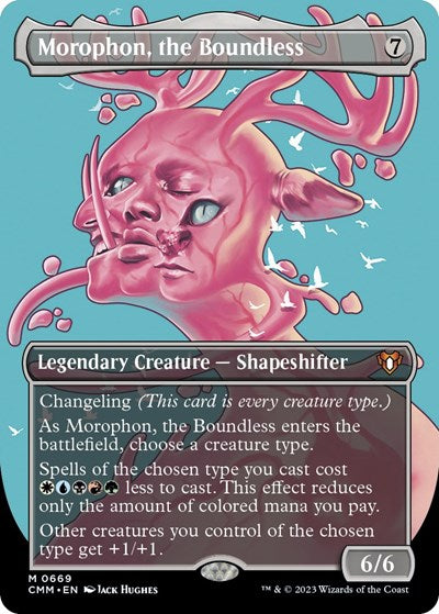 Morophon, the Boundless (Borderless) (Commander Masters) Medium Play