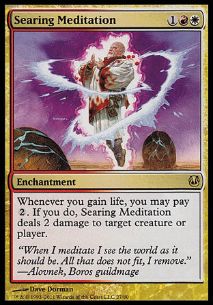 Searing Meditation (Duel Decks: Ajani vs Nicol Bolas) Heavy Play