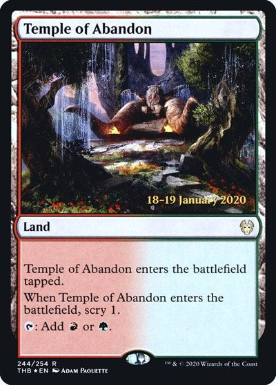 Temple of Abandon (Promos: Prerelease Cards) Near Mint Foil