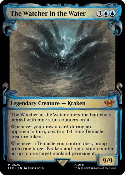 The Watcher in the Water (Showcase Scrolls) (Universes Beyond: The Lord of the Rings: Tales of Middle-earth) Light Play Foil