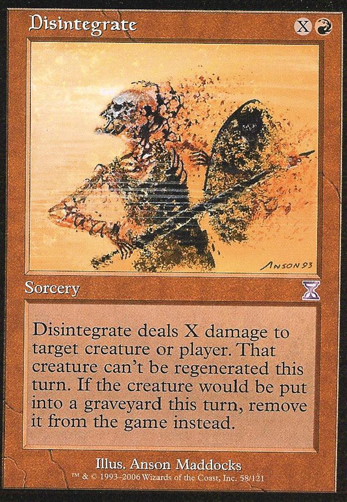 Disintegrate (Time Spiral Time Shifted) Light Play Foil