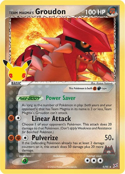 Team Magma's Groudon (Celebrations: Classic Collection) Near Mint Holofoil