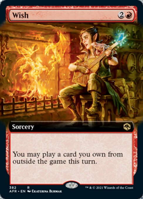 Wish (Extended Art) (Adventures in the Forgotten Realms) Light Play Foil