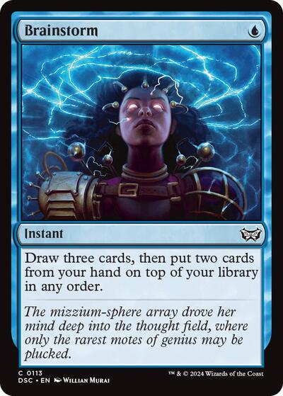Brainstorm (Commander: Duskmourn: House of Horror) Near Mint