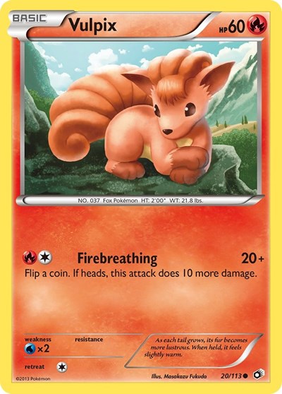 Vulpix (Legendary Treasures) Light Play Reverse Holofoil