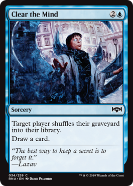 Clear the Mind (Ravnica Allegiance) Near Mint Foil