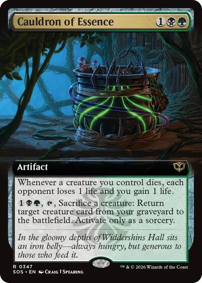 Cauldron of Essence (Extended Art) (Secrets of Strixhaven) Near Mint Foil