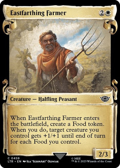 Eastfarthing Farmer (Showcase Scrolls) (Universes Beyond: The Lord of the Rings: Tales of Middle-earth) Light Play Foil