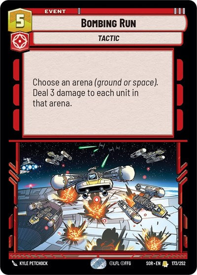 Bombing Run (Spark of Rebellion) Near Mint Foil