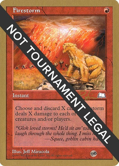 Firestorm - 1998 Ben Rubin (WTH) (SB) (World Championship Decks) Light Play