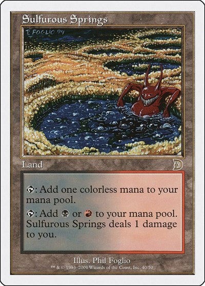 Sulfurous Springs (Promos: Deckmasters Garfield vs Finkel) Heavy Play