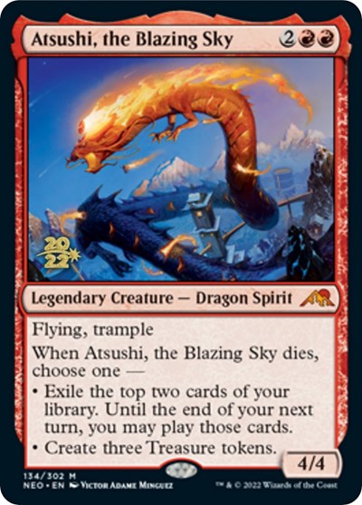 Atsushi, the Blazing Sky (Promos: Prerelease Cards) Light Play Foil
