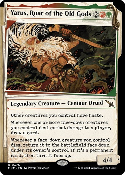 Yarus, Roar of the Old Gods (Showcase) (Murders at Karlov Manor) Light Play Foil