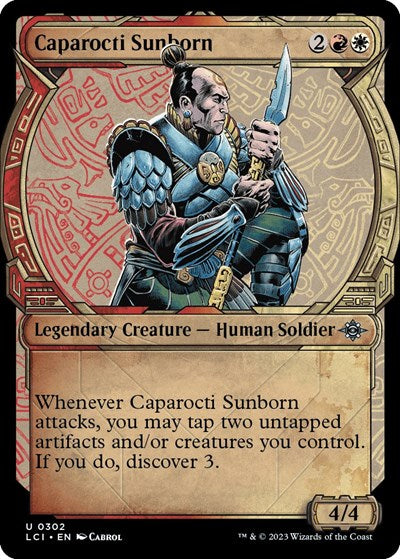 Caparocti Sunborn (Showcase) (The Lost Caverns of Ixalan) Light Play Foil