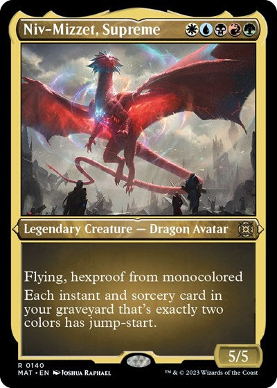 Niv-Mizzet, Supreme (Foil Etched) (March of the Machine: The Aftermath) Light Play Foil