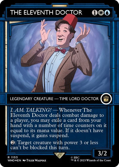 The Eleventh Doctor (Showcase) (Surge Foil) (Universes Beyond: Doctor Who) Light Play Foil