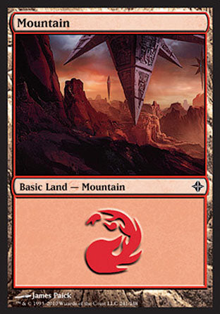 Mountain (241) (Rise of the Eldrazi) Near Mint Foil
