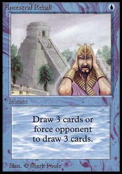 Ancestral Recall (Alpha) Light Play