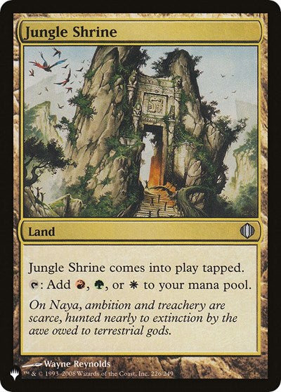 Jungle Shrine (ALA) (Secret Lair Commander: From Cute to Brute) Near Mint