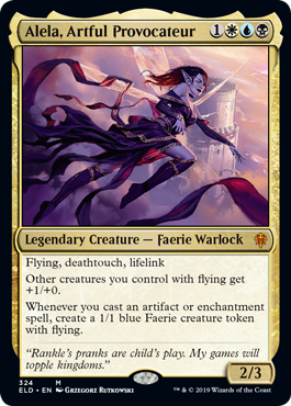 Alela, Artful Provocateur (Throne of Eldraine) Light Play