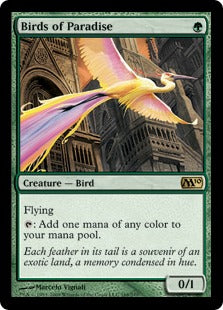Birds of Paradise (Magic 2010 Core Set) Near Mint Foil