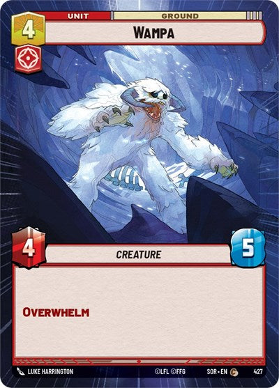 Wampa (Hyperspace) (Spark of Rebellion) Near Mint Foil