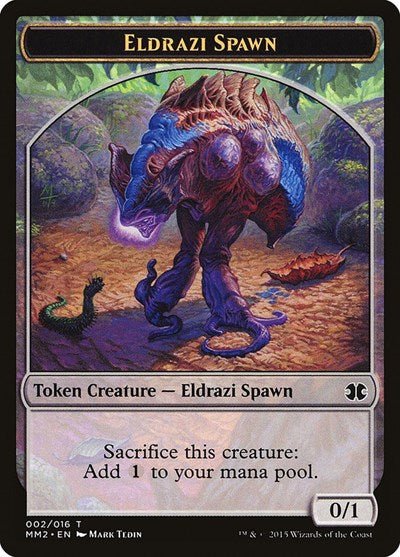 Eldrazi Spawn Token (Tedin) (Modern Masters 2015) Medium Play